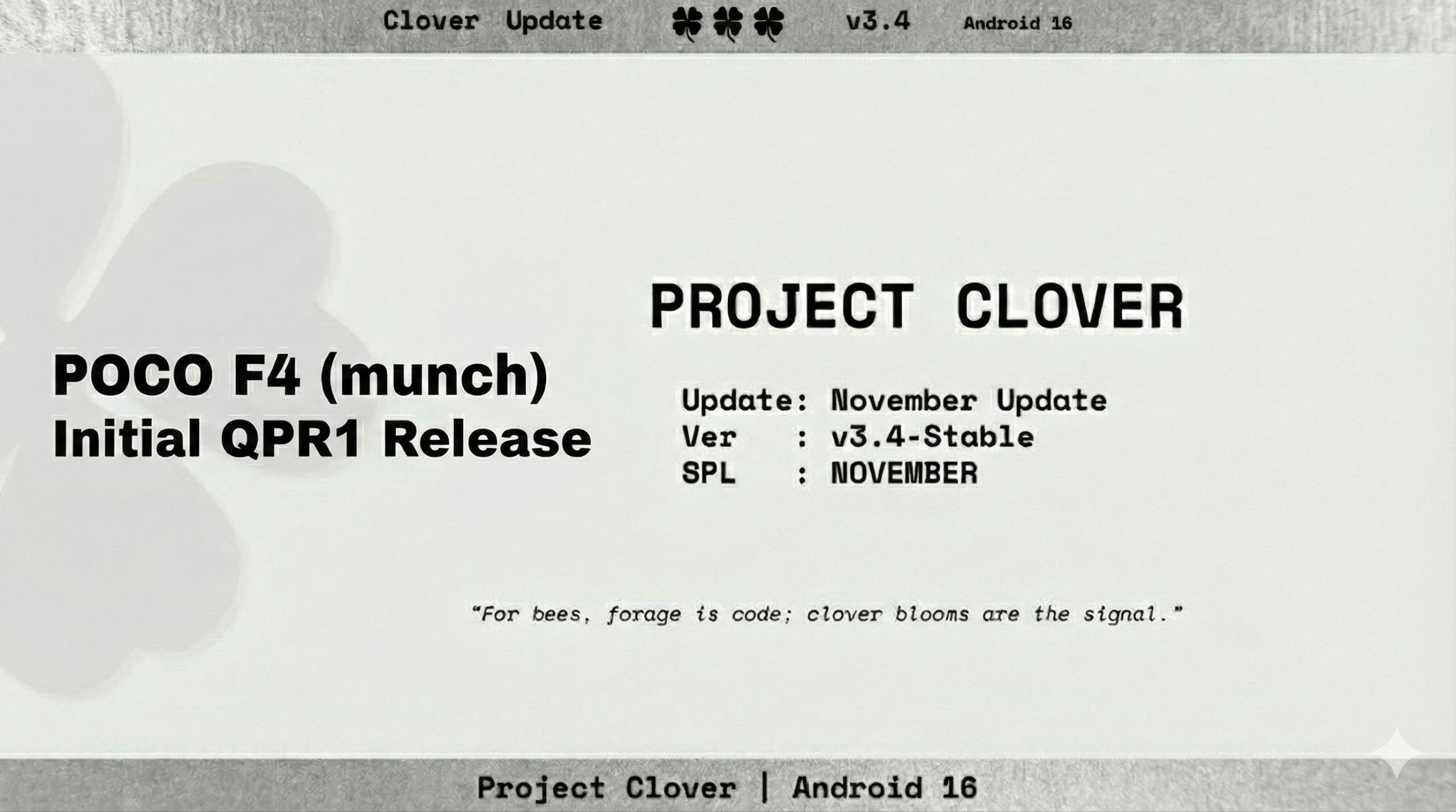 The Clover Project v3.4